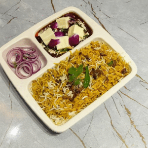 Flavoured Rice+Paneer Do Pyaza