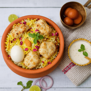 Matka Malai Tikka Biryani⭐️(Mild)
