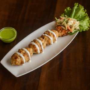 Smoked Chicken/paneer Malai Tikka Kebab